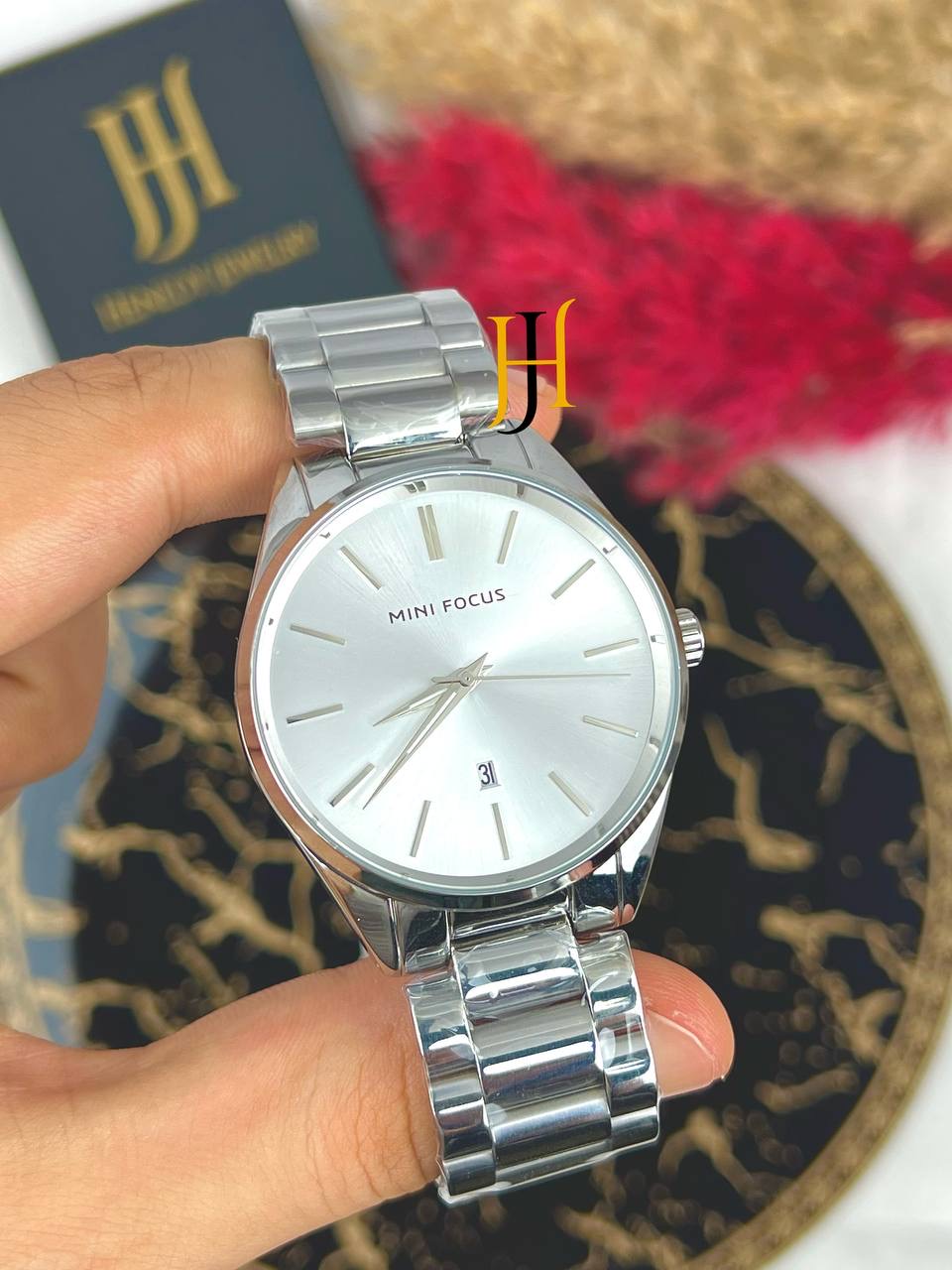 ساعه ميني فوكس ساده ابيض